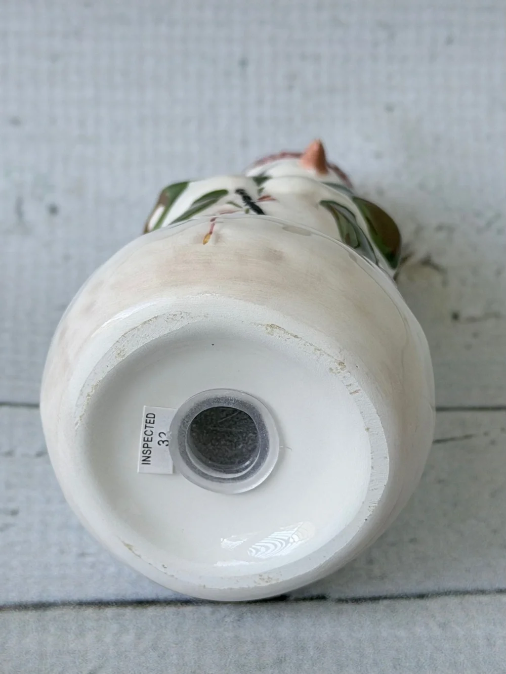 Vintage Ceramic Snowman Christmas Salt & Pepper Shakers Set with Base Tray